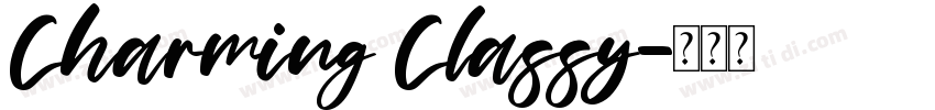 Charming Classy字体转换